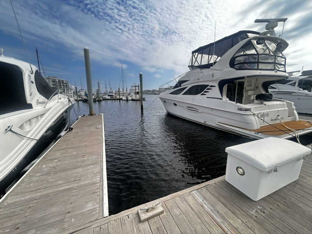 45′ boat slip at Federal Point Yacht Club