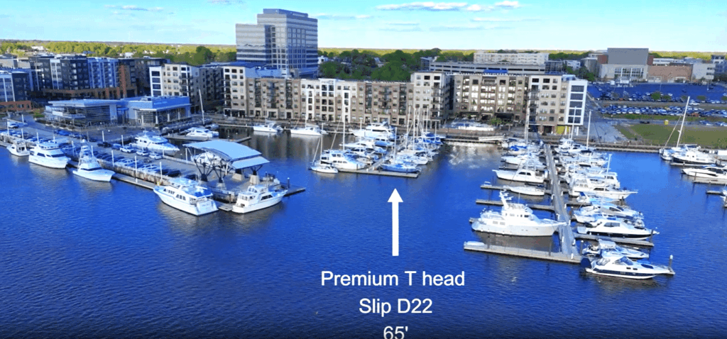 Rare 65’ T-Head Slip For Sale, Port City Marina Historic DT Wilmington